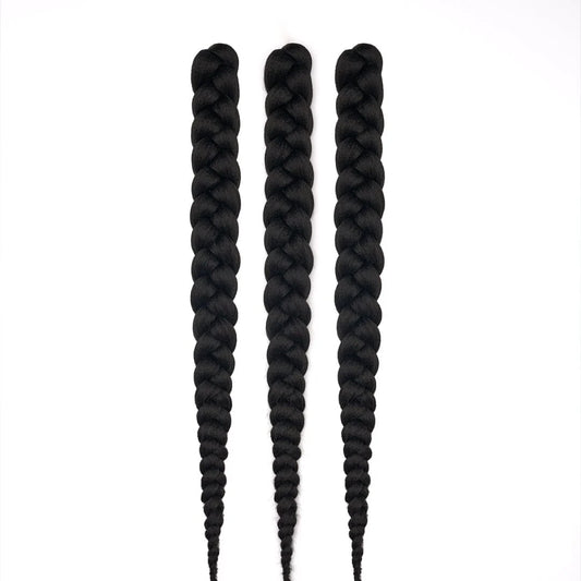 Dosso Beauty: 28 "3-Bundle Pack" Cheveux à Tresser Non-Toxiques & Hypoallergéniques