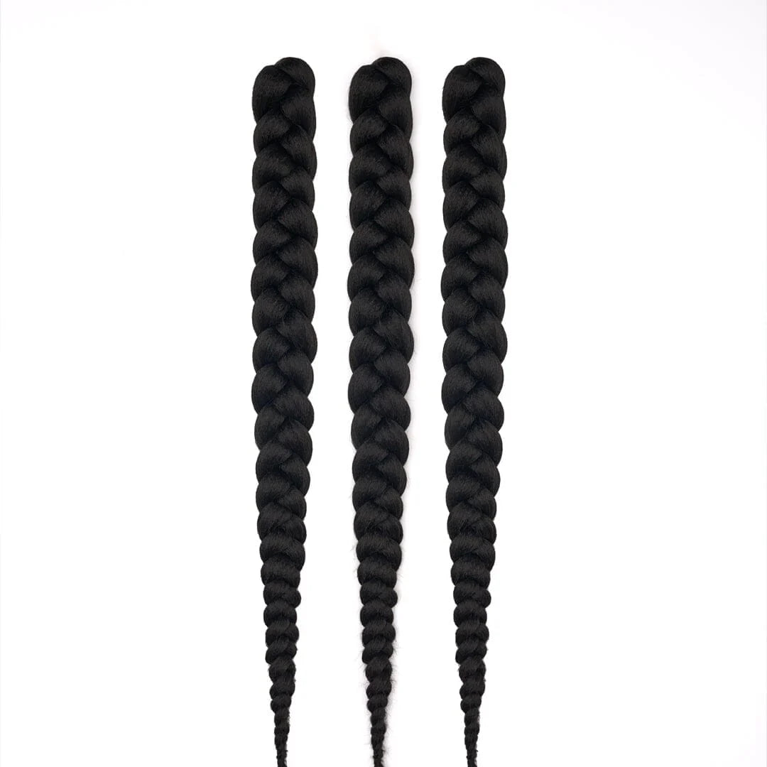 Dosso Beauty: 28 "3-Bundle Pack" Cheveux à Tresser Non-Toxiques & Hypoallergéniques