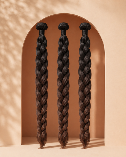 Dosso Beauty: 28 "3-Bundle Pack" Cheveux à Tresser Non-Toxiques & Hypoallergéniques