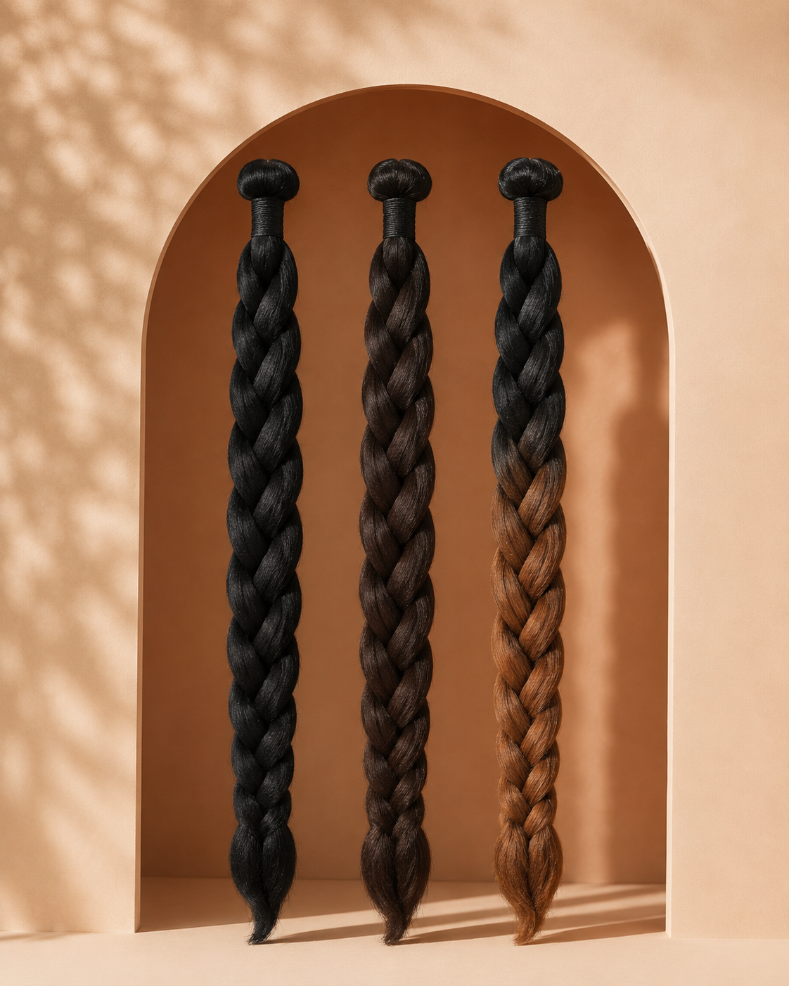 Dosso Beauty: 28 "3-Bundle Pack" Cheveux à Tresser Non-Toxiques & Hypoallergéniques