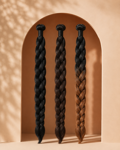 Dosso Beauty: 28 "3-Bundle Pack" Cheveux à Tresser Non-Toxiques & Hypoallergéniques