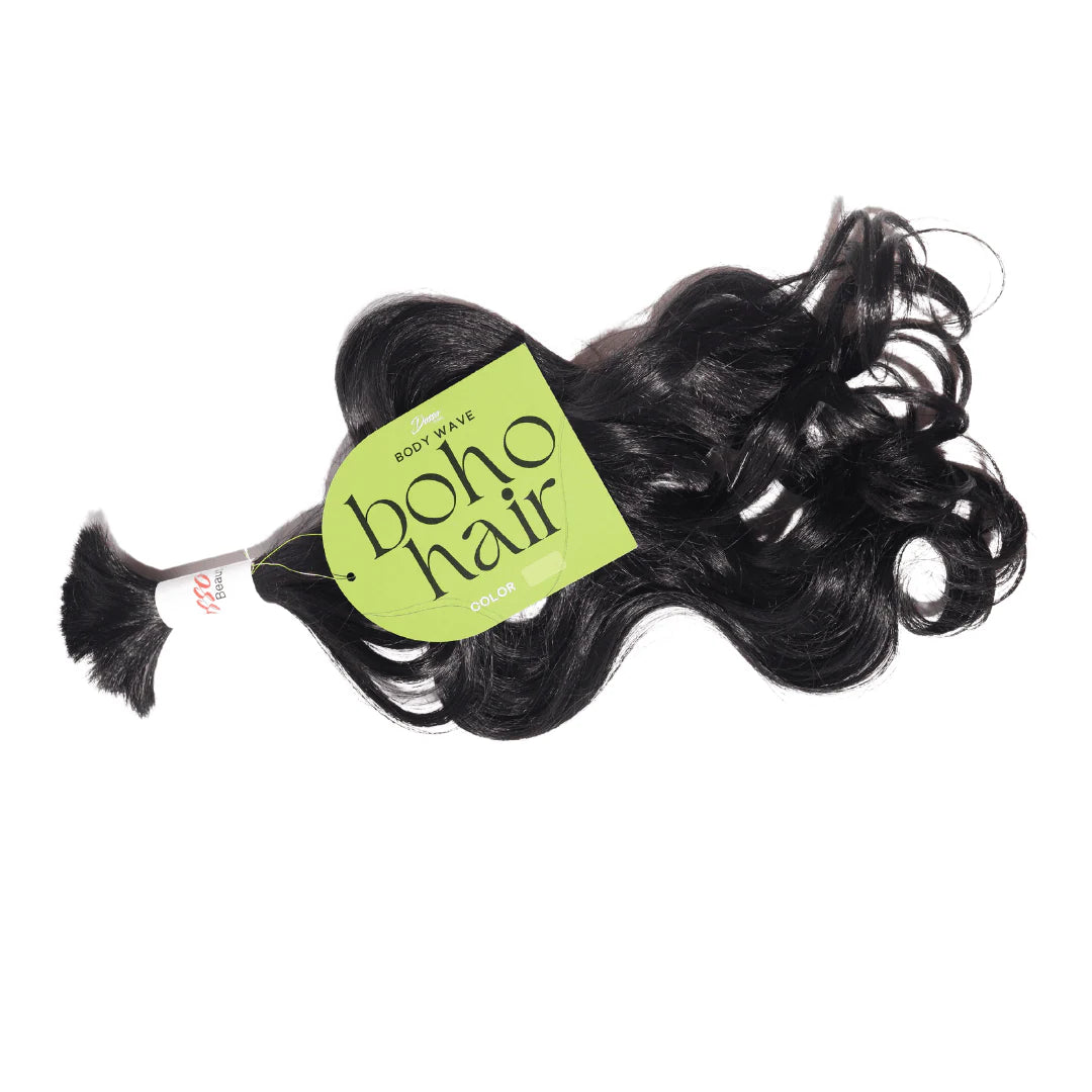 Dosso Beauty: 18 "Body Wave Boho" Cheveux à Tresser Non-Toxiques & Hypoallergéniques